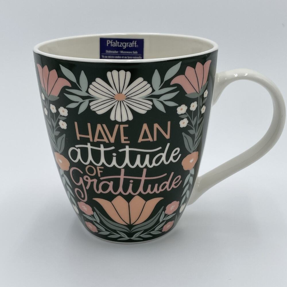 Pfaltzgraff Mug Coffee Cup Have An Attitude Of Gratitude Tea Cup Gift